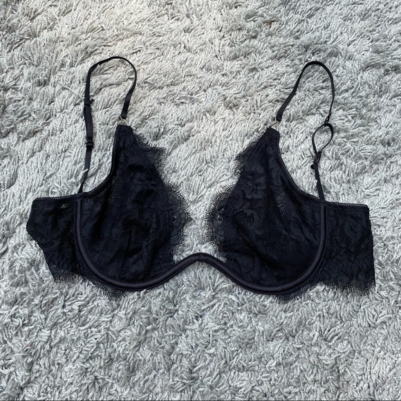 Free People Black Lace Bra - Picture 1 of 4